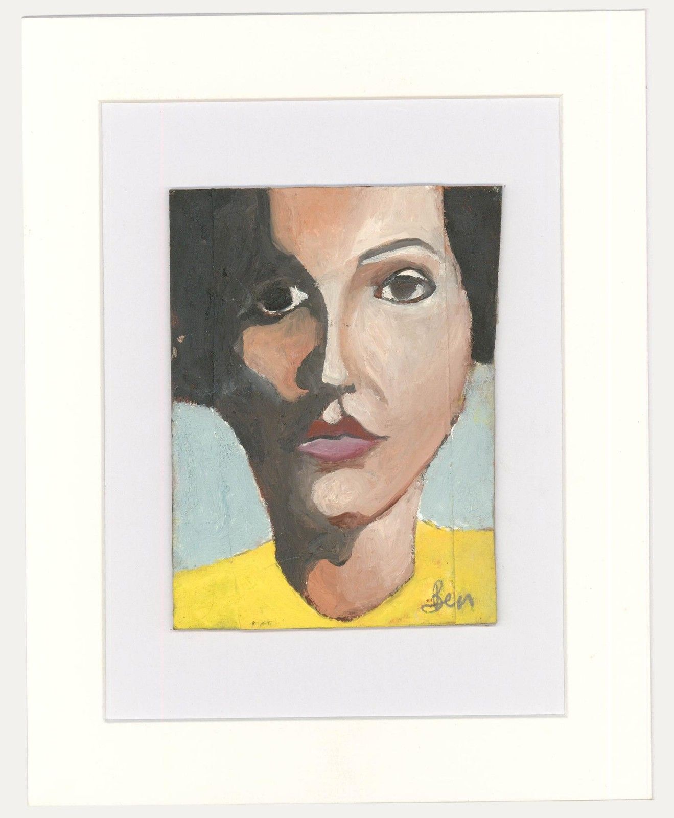 Ben Carrivick Contemporary Oil, Lady In Yellow