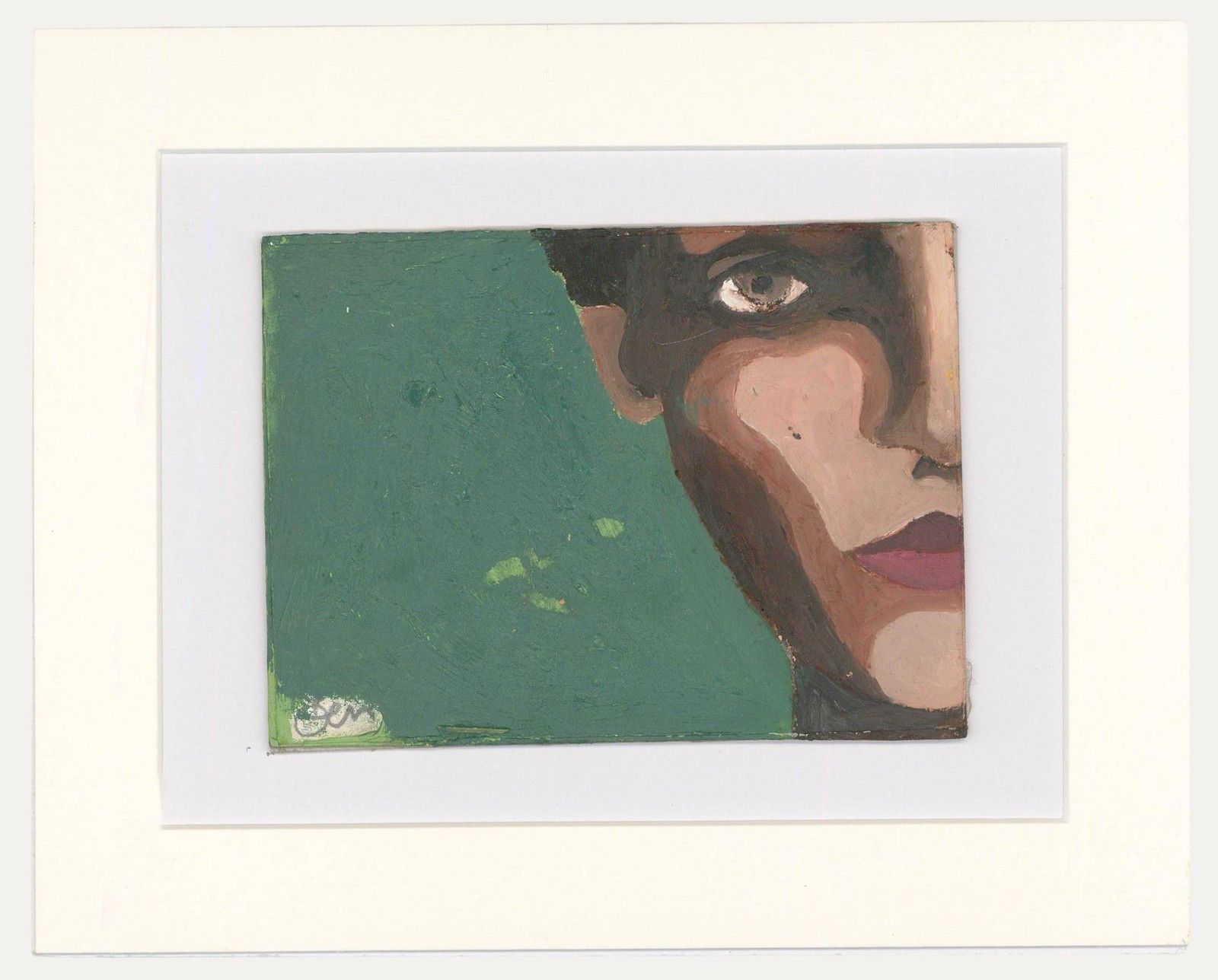 Ben Carrivick Contemporary Oil, Contours Of A Face