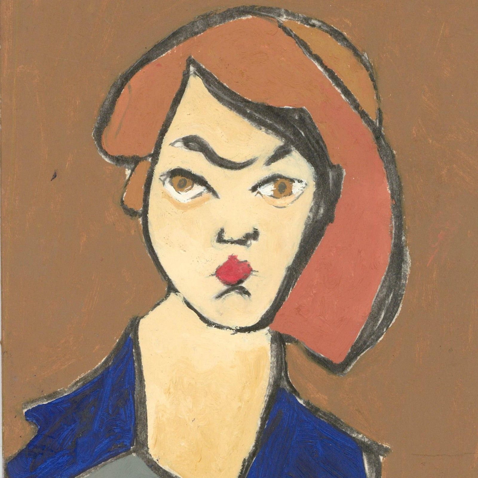 Ben Carrivick Contemporary Oil, Asymmetric Hair photo Art