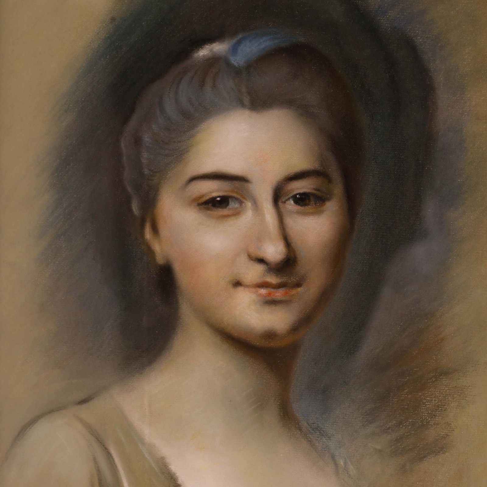 After Maurice Quentin De La Tour 20th Century Pastel, Melle De Lespinasse photo Art