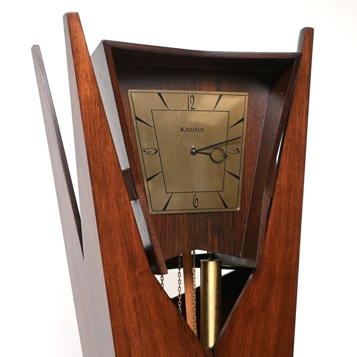Vintage Danish Rosewood Grandfather Clock By Knuba photo Home Decor