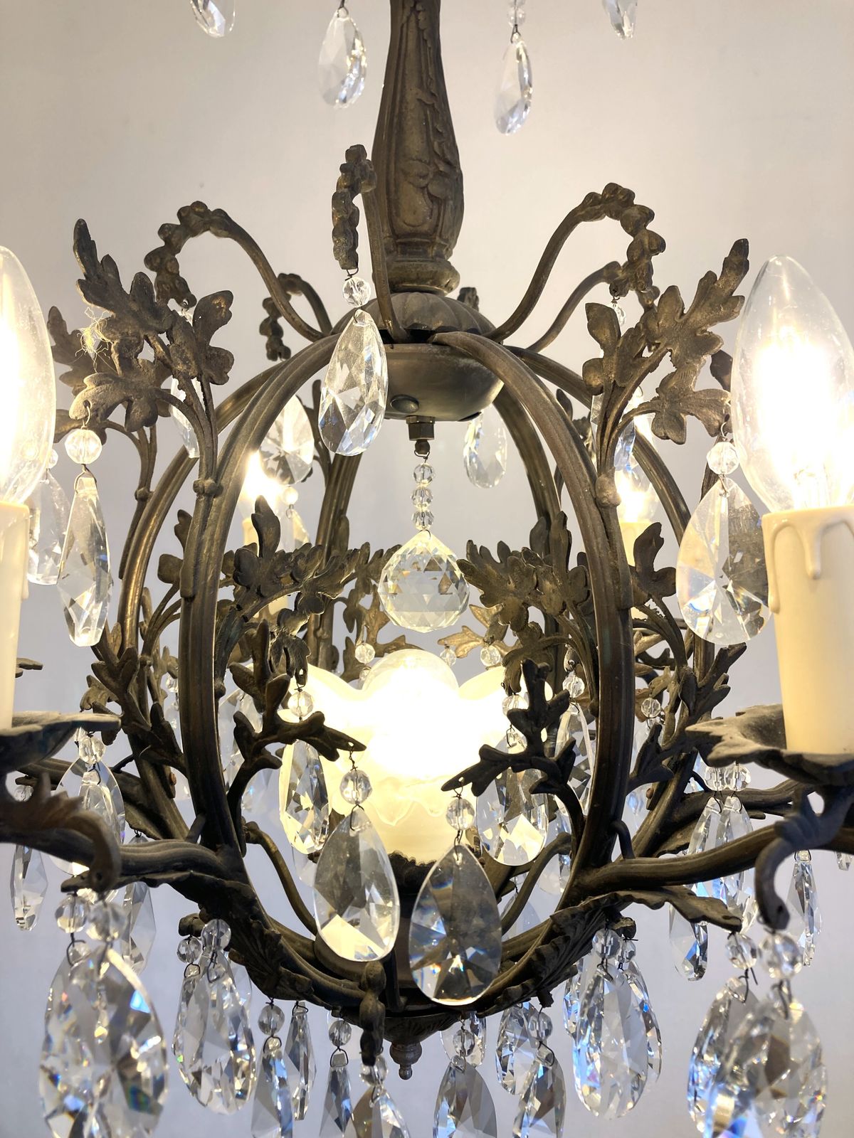 Stunning Antique Birdcage Chandelier photo furniture