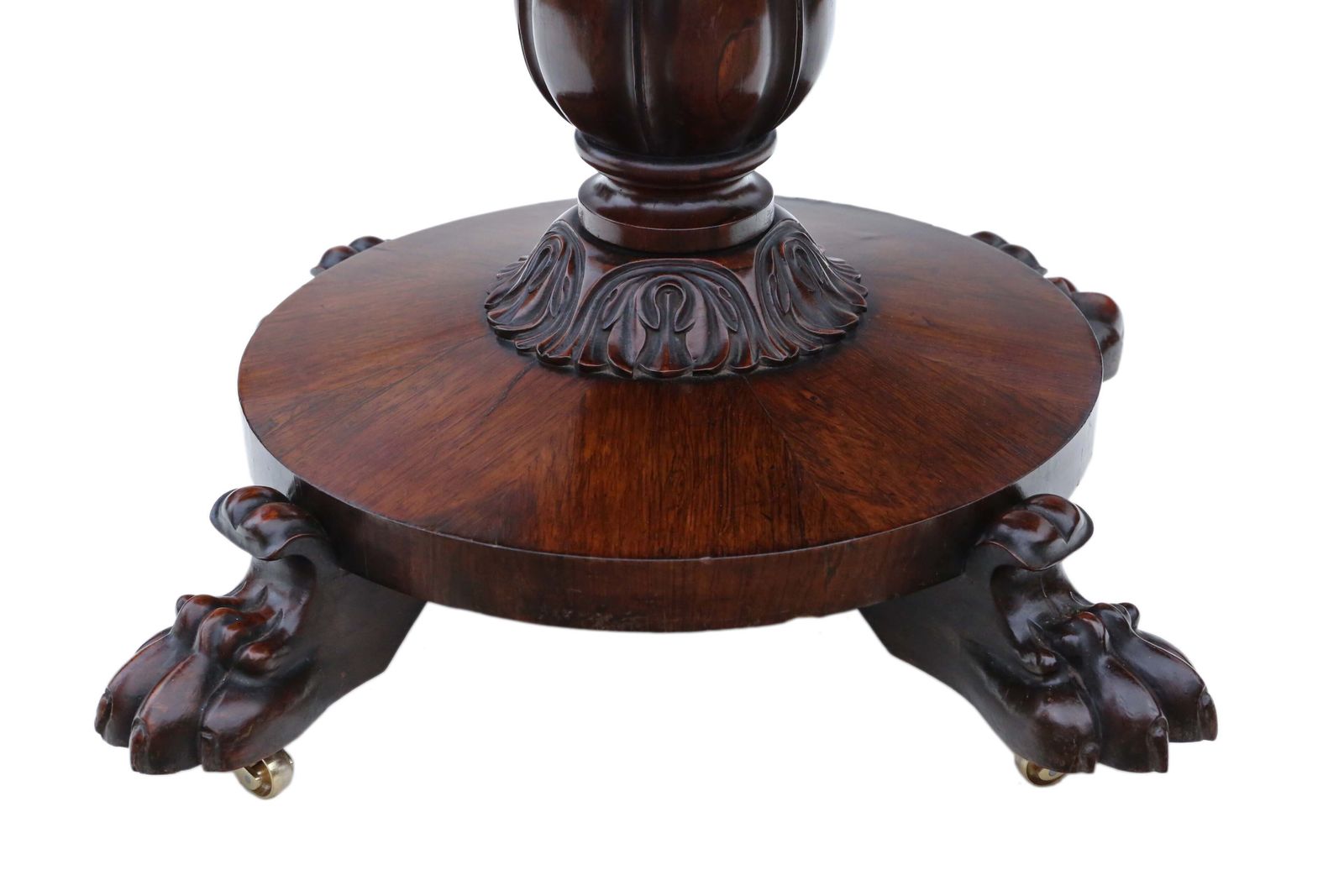 Very Fine Quality Regency Folding Rosewood Card Tea Console Table C1825   19th Century photo vinterior