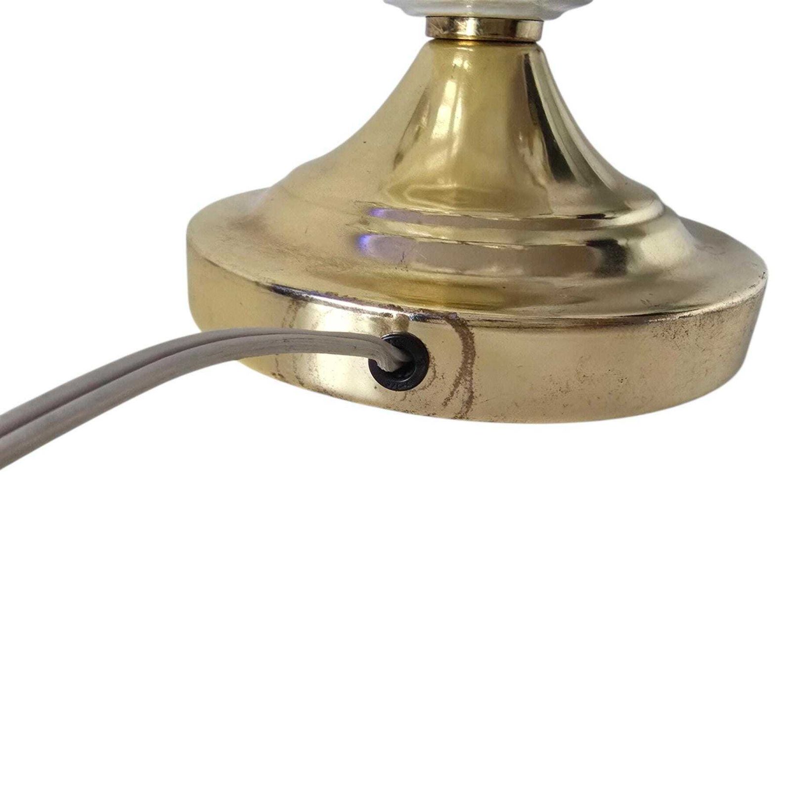 Verlichting Vintage Hollywood Regency Glazen Bloemenlamp – Anthony California Lamp, Jaren 80 photo