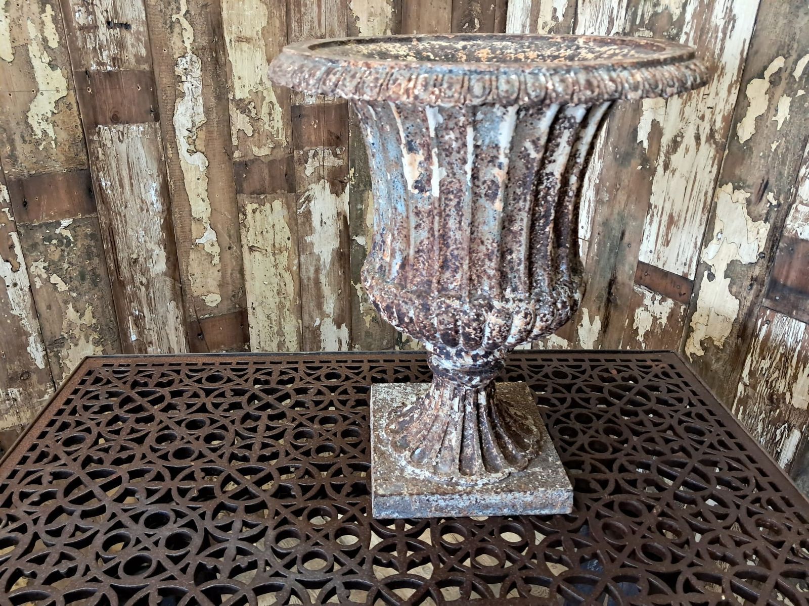 19th Century French Cast Iron Urn photo for sale
