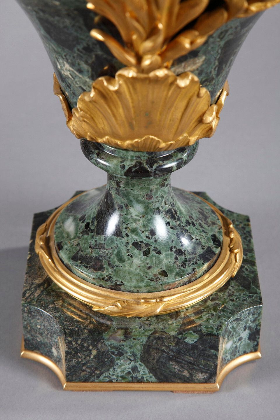 Pair Of Marble And Bronze Vases, Napoleon III photo vintage