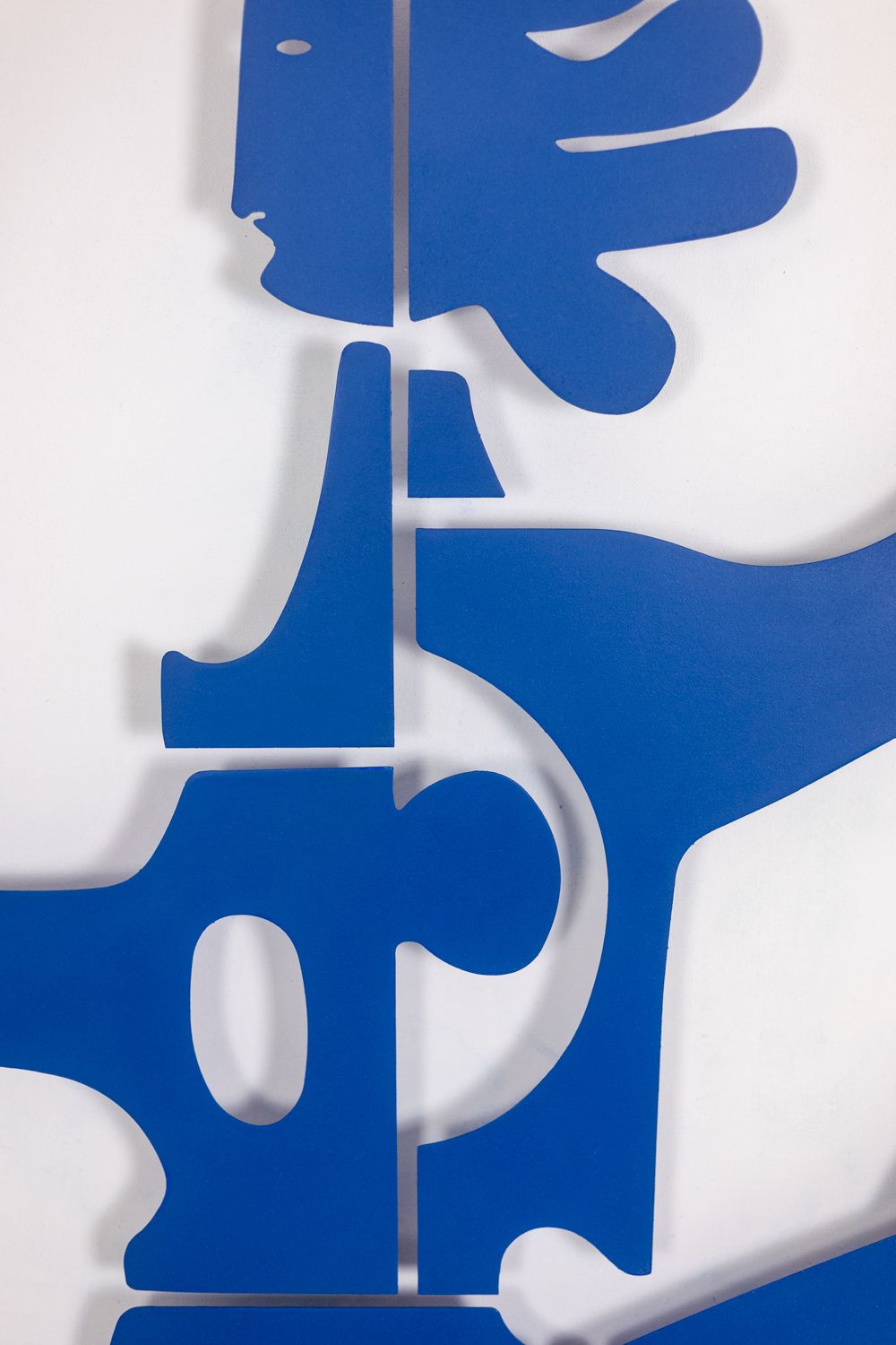 Antonine De Saint Pierre. Eva Panel In Navy Blue Lacquered Metal. Contemporary photo vinterior