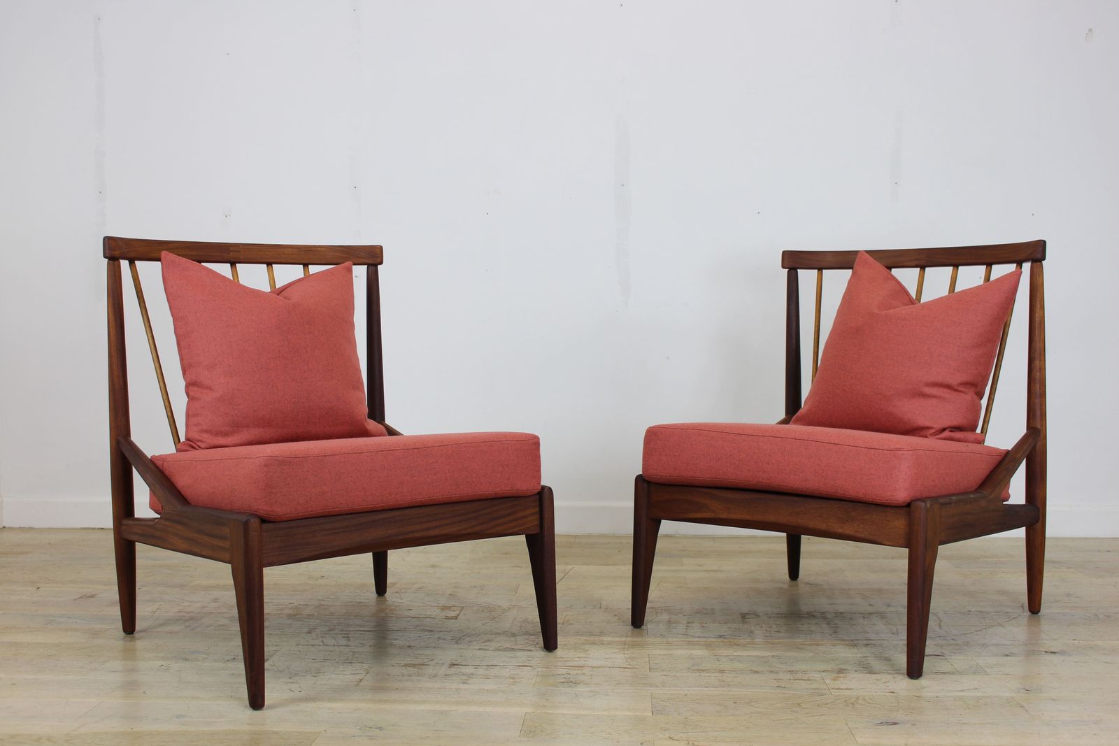 photo furniture Pair Of 1960’s Greaves & Thomas Villager Armless Chairs
