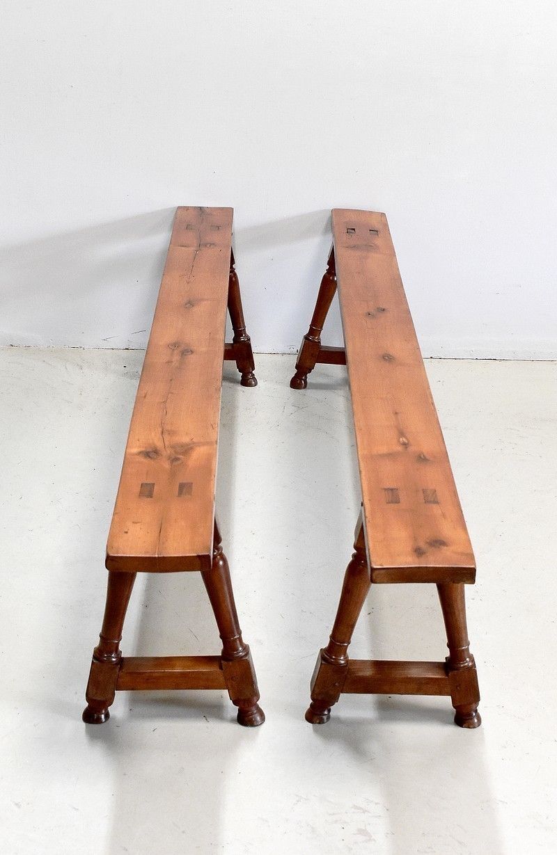 Pair Of Benches, 19th photo for sale