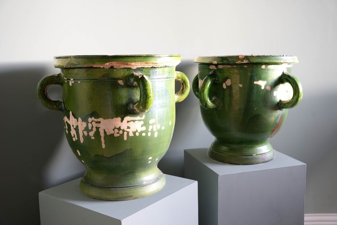 A Pair Of Large French Castelnaudary Vases photo 2200.0