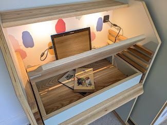 Handmade Adjustable Children’s Desk – Exhibition Quality photo furniture