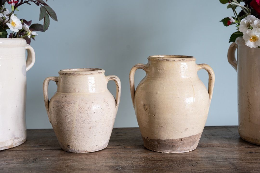 Antique Pair Of Italian Ceramic Vases ‘Tree Of Life’ photo for sale