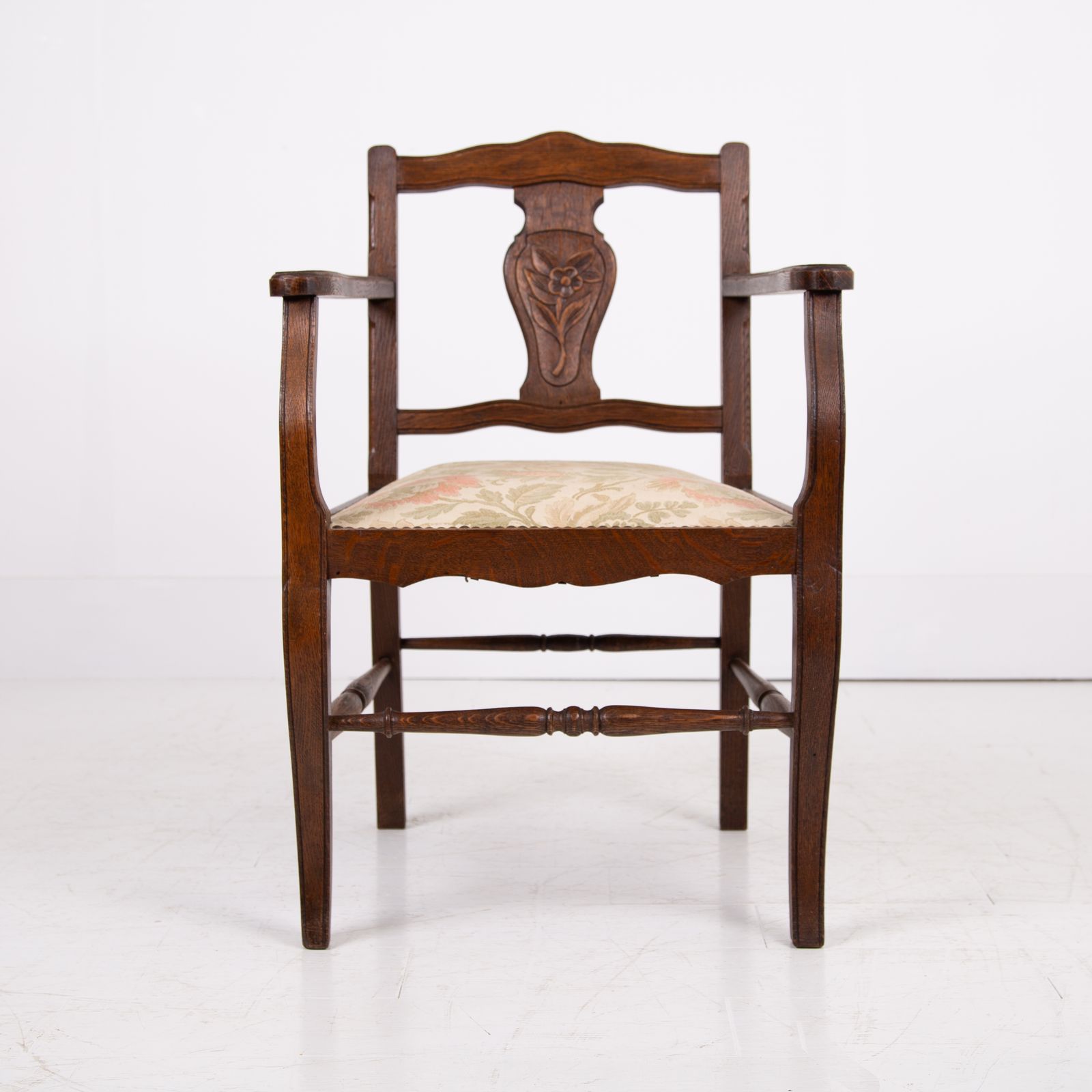 Vintage Pair Of Attractive Oak Occasional Armchairs C1930 photo Furniture