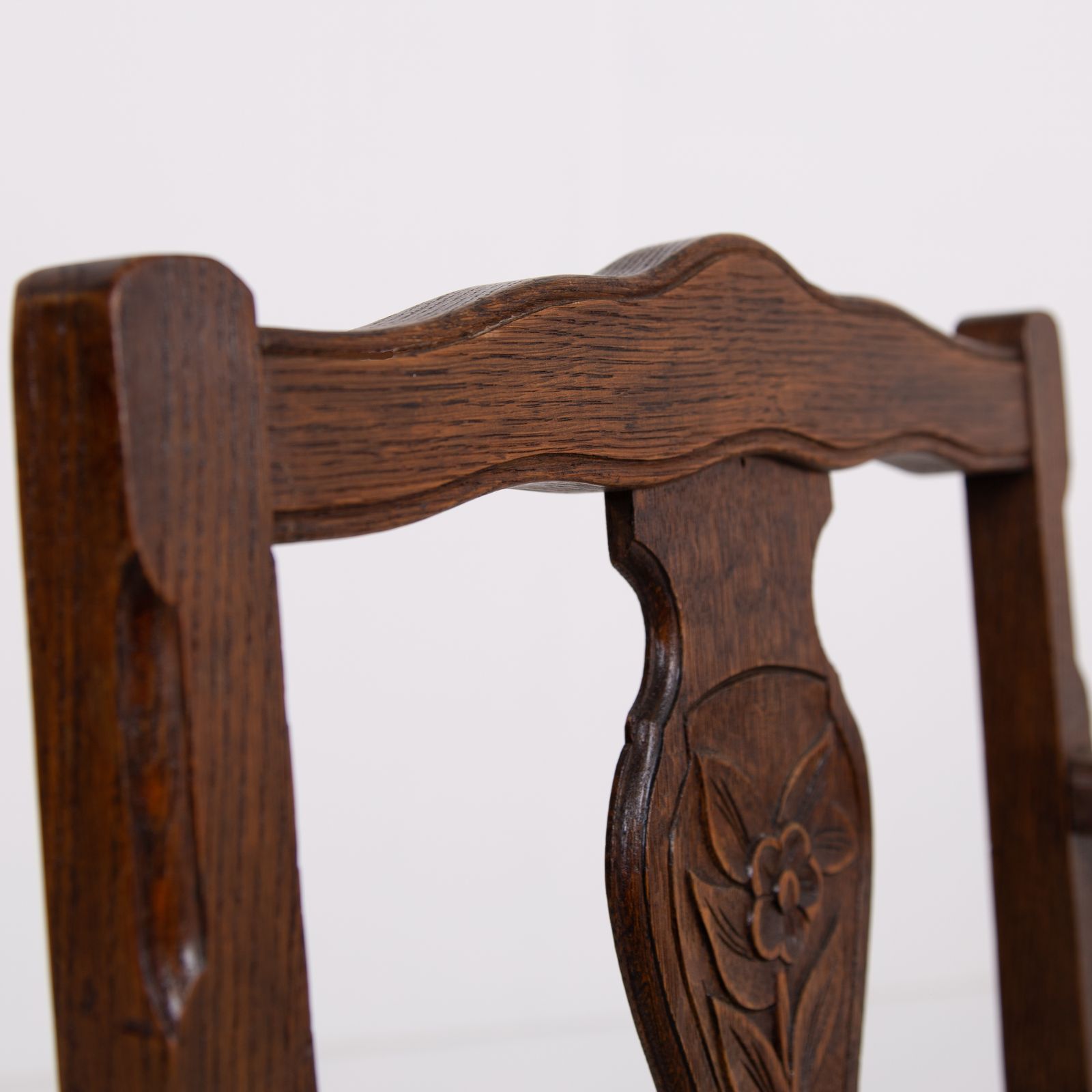 Vintage Pair Of Attractive Oak Occasional Armchairs C1930 photo vinterior