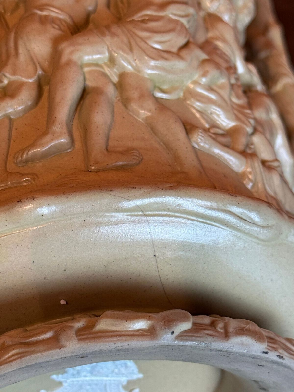 photo furniture Charles Meigh Buff Coloured Stoneware Bacchanalian Revel Jug