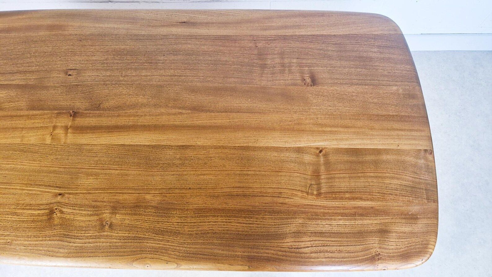 Ercol Windsor Vintage Mid Century Solid Elm Plank Table & Dining Chair Set Pg060 photo buy