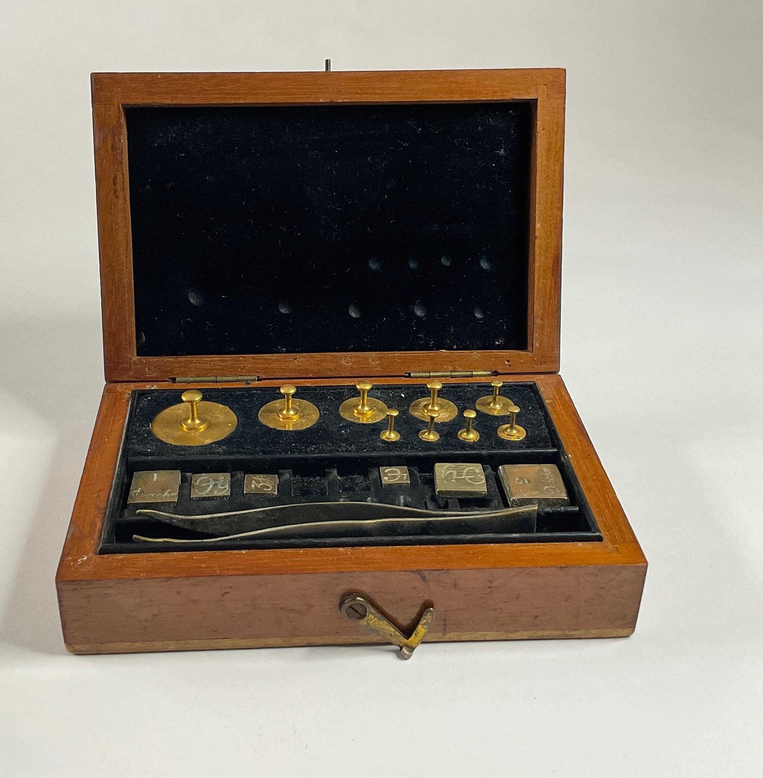Antique Balance And Weights, Two Sets photo vintage