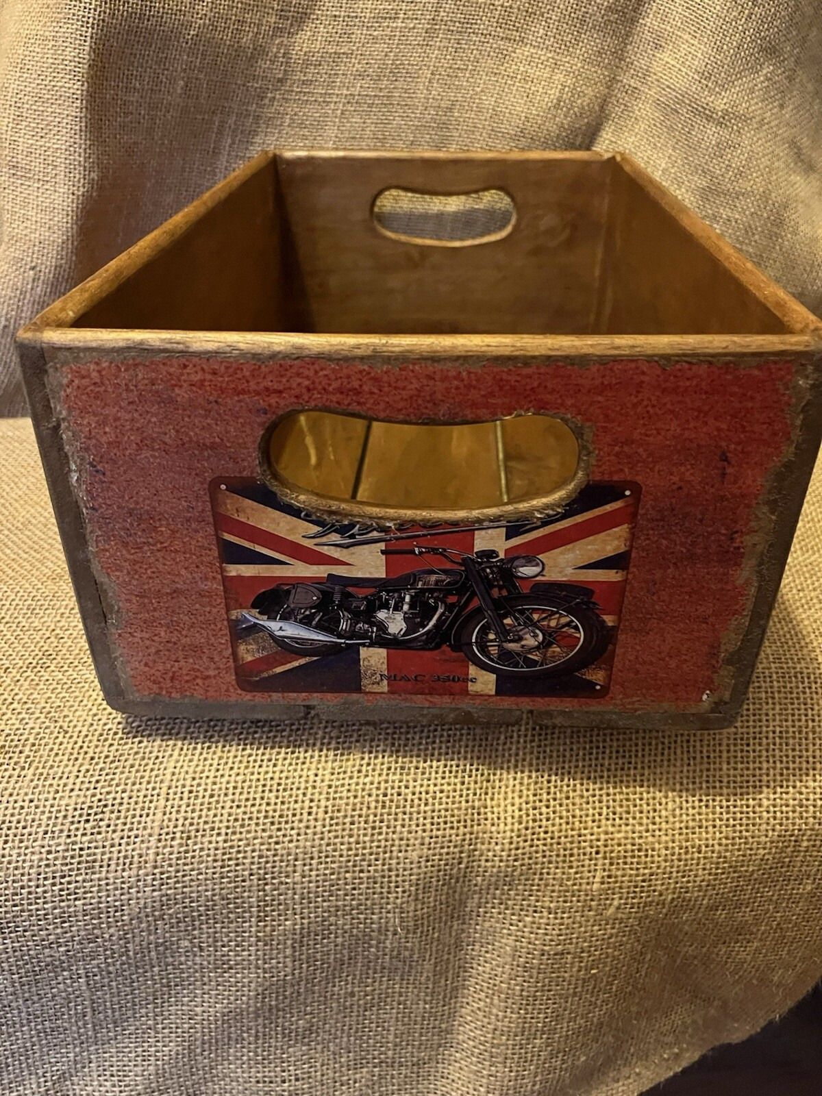 Set Of Five Motorcycle Storage Box Crate Made From Reclaimed Timber Sizes Vary photo 90.0