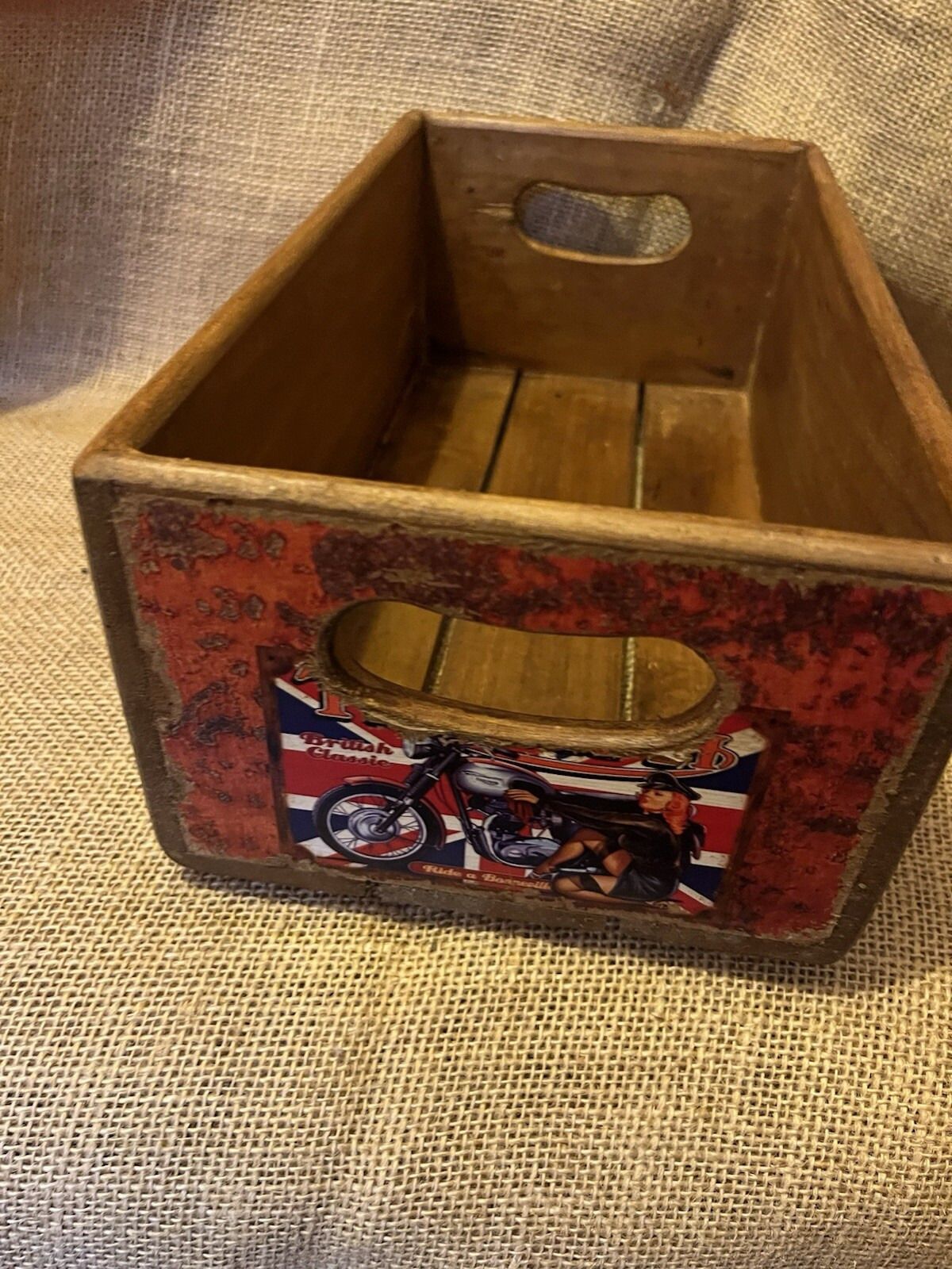 photo furniture Set Of Five Motorcycle Storage Box Crate Made From Reclaimed Timber Sizes Vary