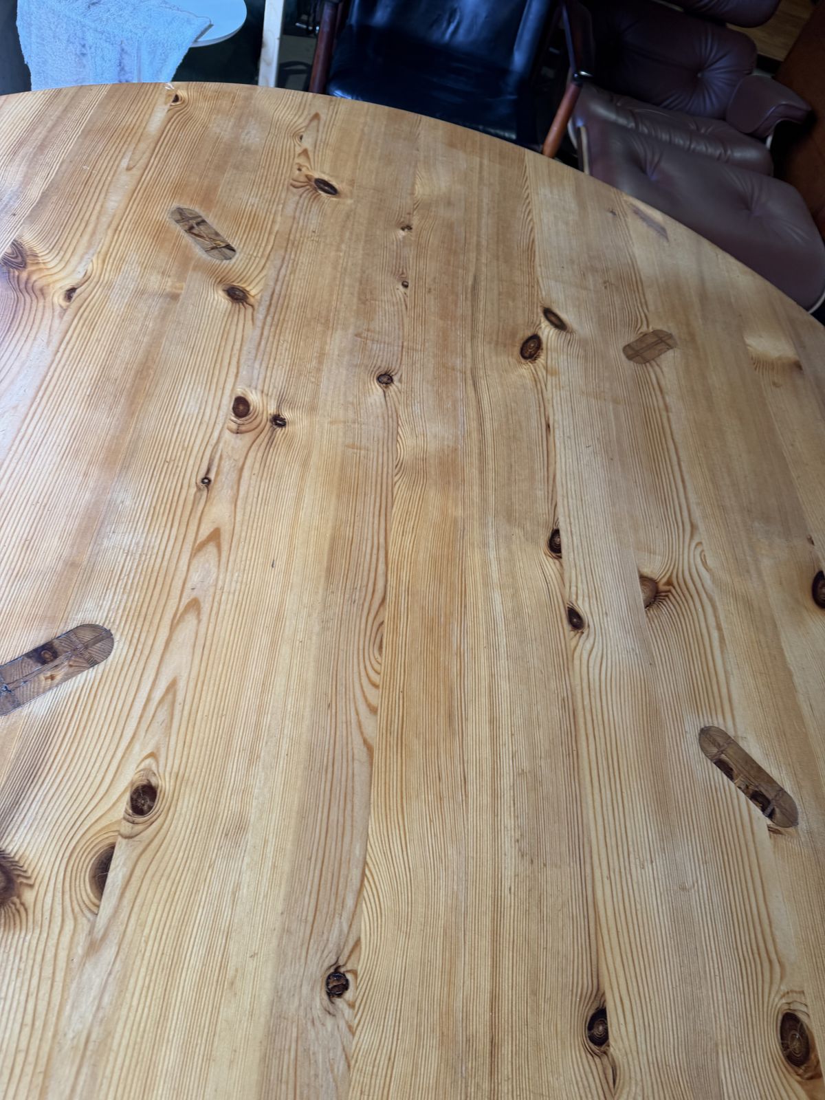 Furniture Large Pine Dining Table By Karl Andersson & Söner For Roland Wilhelmsson Sweden photo