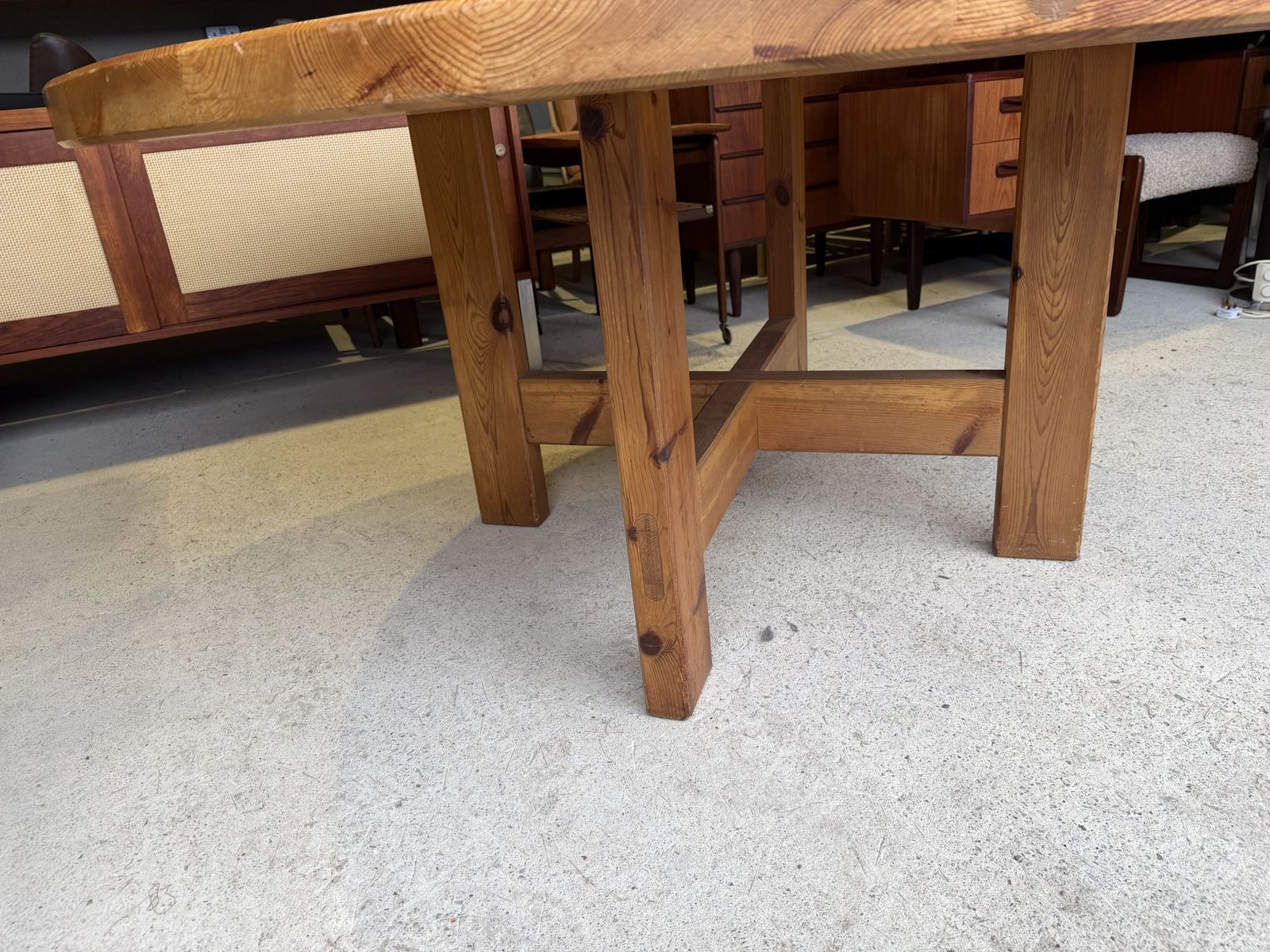 photo vinterior Large Pine Dining Table By Karl Andersson & Söner For Roland Wilhelmsson Sweden
