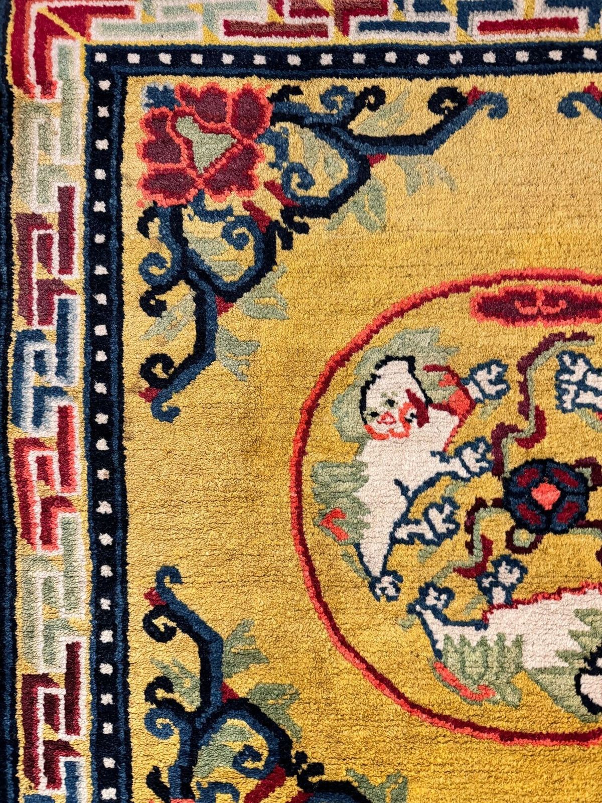 photo vinterior Antique Chinese Ningxia Rug 1.50m X 0.76m