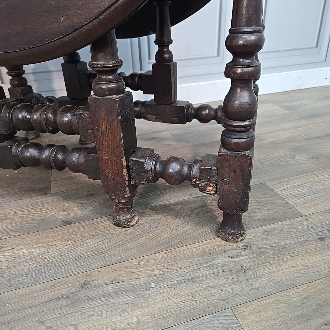 photo for sale Antique Drop Leaf Table Solid Oak Gate Leg Drawer Victorian – Rustic Farmhouse