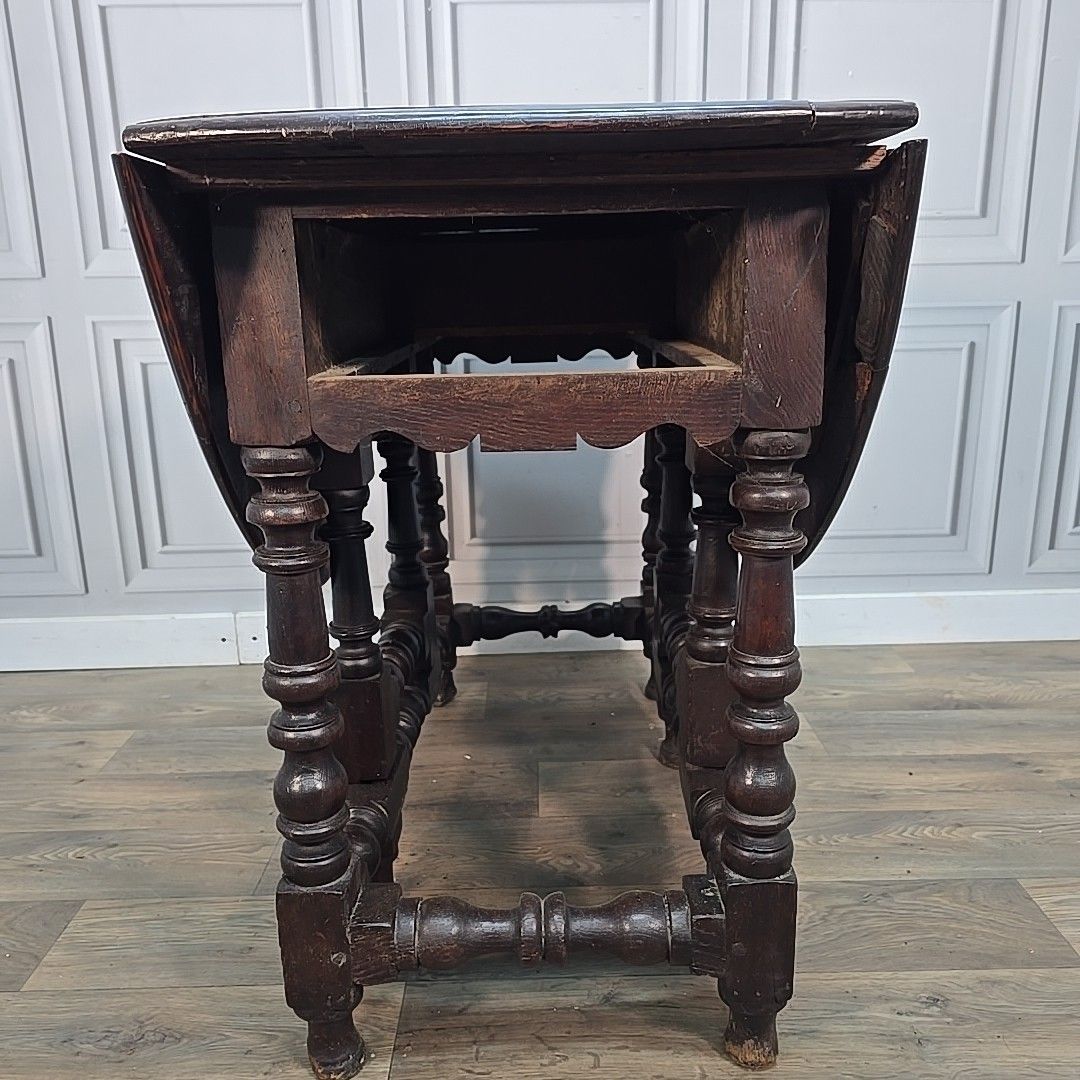 photo vinterior Antique Drop Leaf Table Solid Oak Gate Leg Drawer Victorian – Rustic Farmhouse