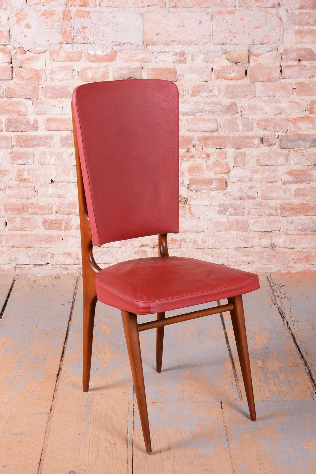 Six Original Art Deco Chairs, By Jules Leleu For Stella, Polish, France, 1940s photo vinterior