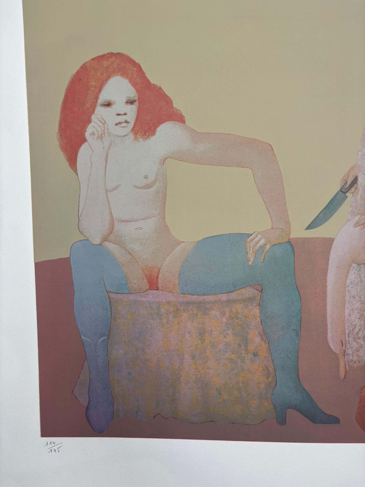 Leonor Finileonor Fini, Three Women, Serigraphy Circa 19701970 photo Art