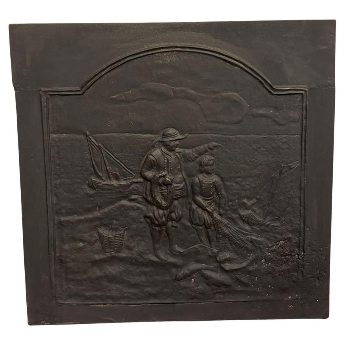 Cast Iron Chimney Bottom Plate, Scena Marina, Italy