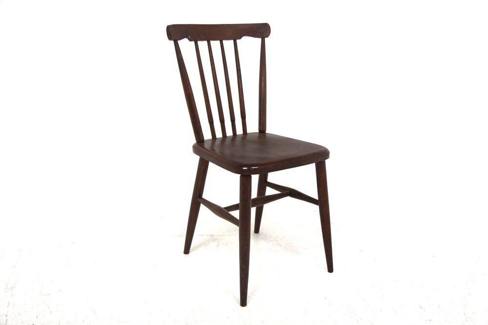 Scandinavian Beechwood Chair, Sweden, 1960s