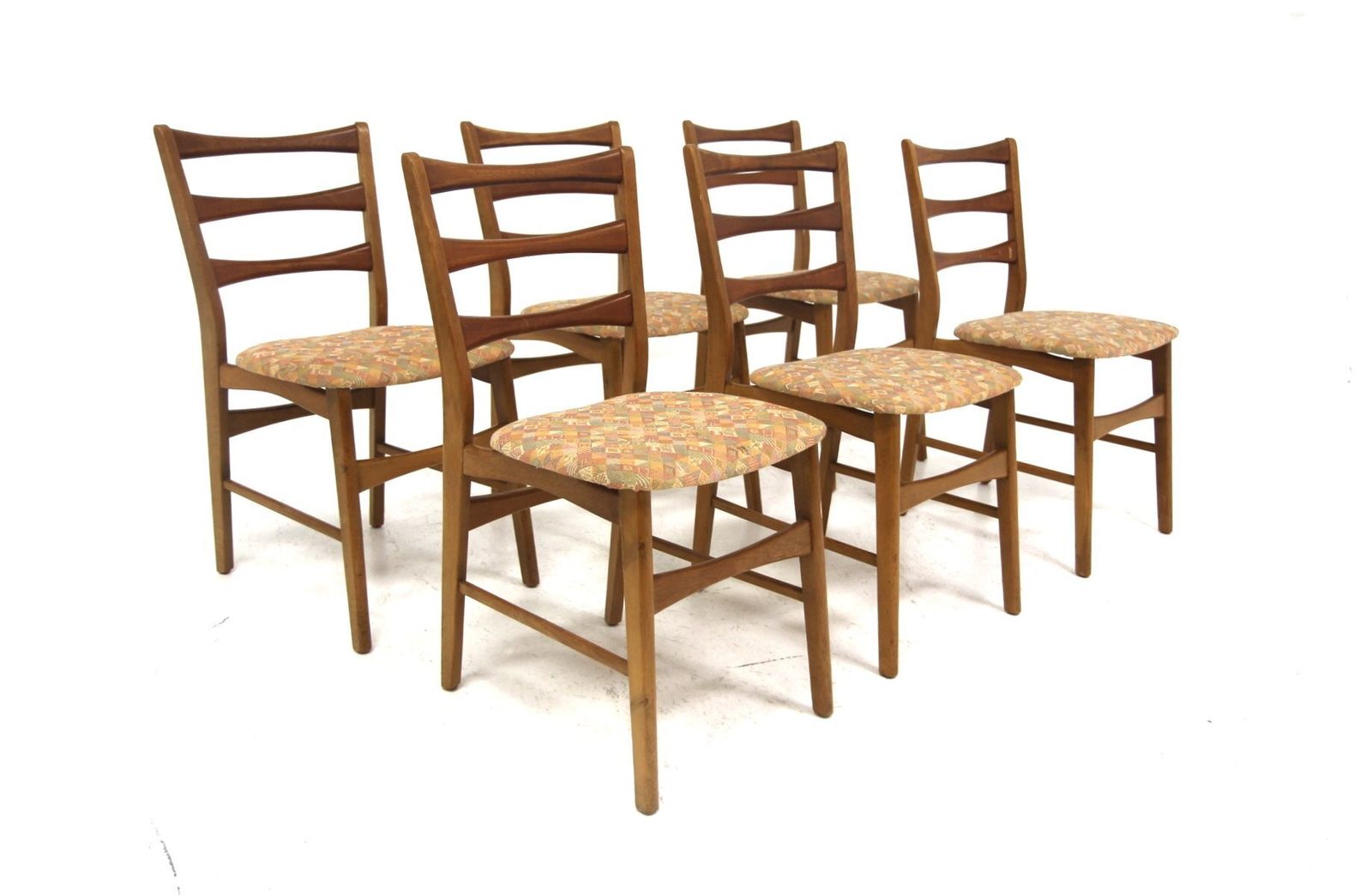 Scandinavian Chairs In Teak And Oak, Sweden, 1960s, Set Of 6 photo Furniture