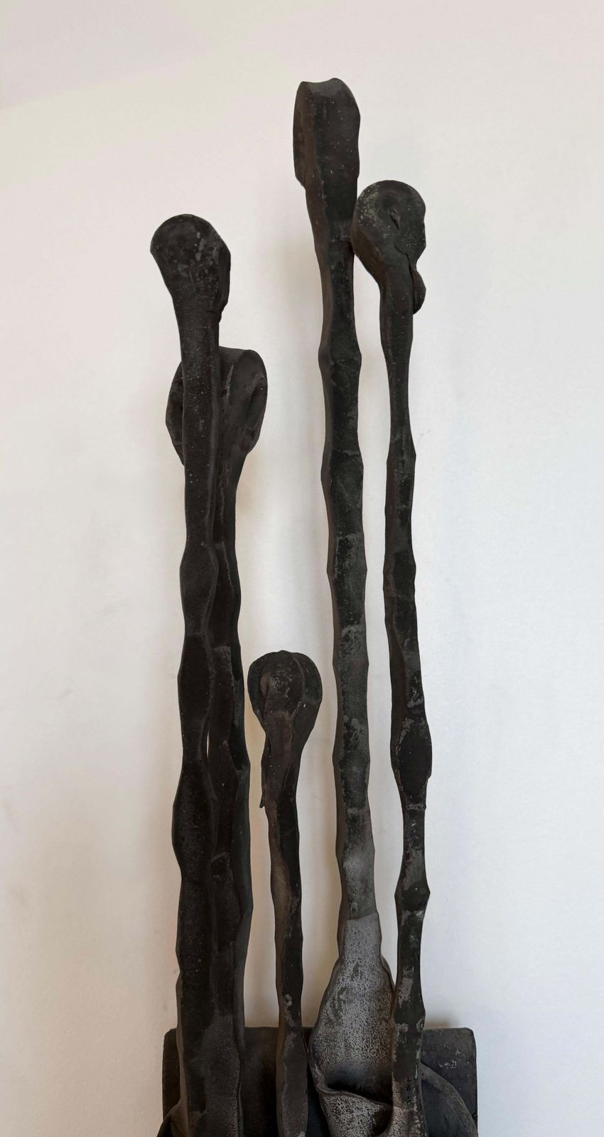 Pair Of Wrought Iron And Glass Sconces By Pozzebon. Italy, 1970s photo furniture