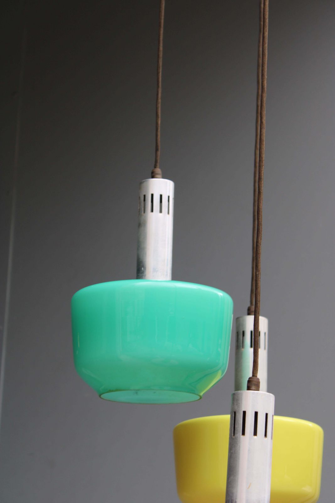 Vistosi Cascade Chandelier Murano Glass 1950s Italy photo vinterior