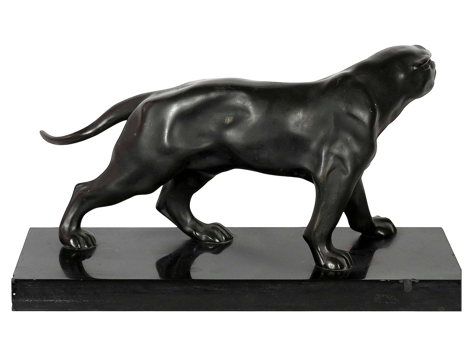 French Art Deco Panther Patinated Sculpture By Jacques Limousin photo Art