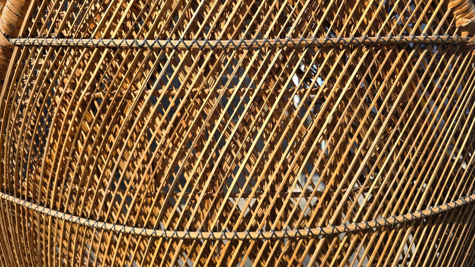 6036.0 Large Handwoven Rattan Peacock Chair, Southeast Asia, 1960s–1970s photo
