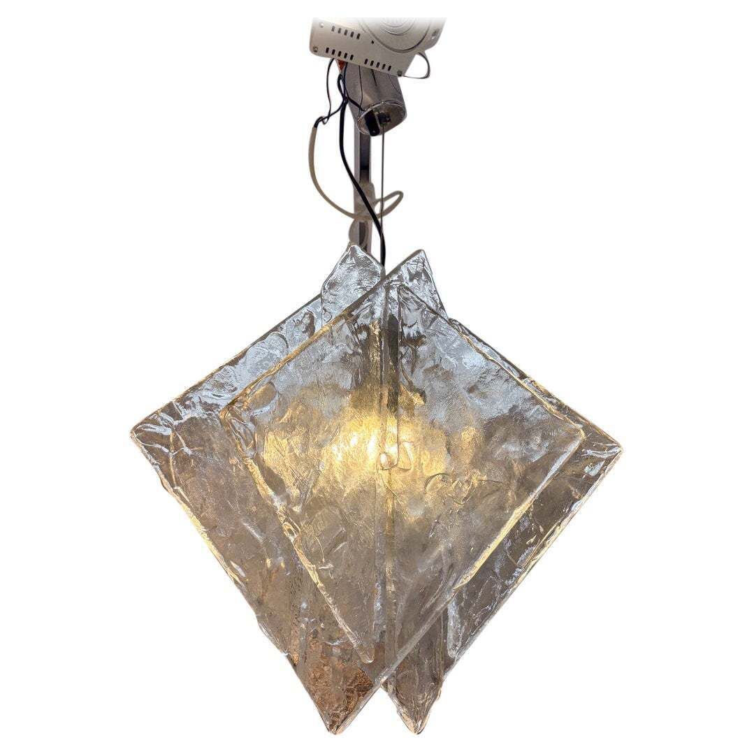 Murano Glass Ceiling Light By Carlo Nason For Mazzega, 1960s