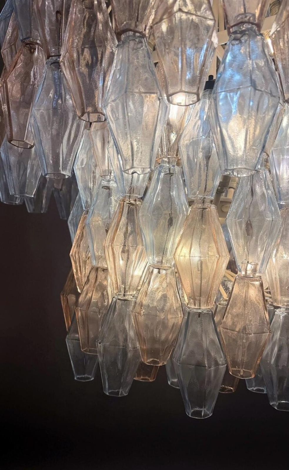 Mid Century Murano Chandelier "Polyhedr" By Carlo Scarpa For Venini, Italy photo furniture