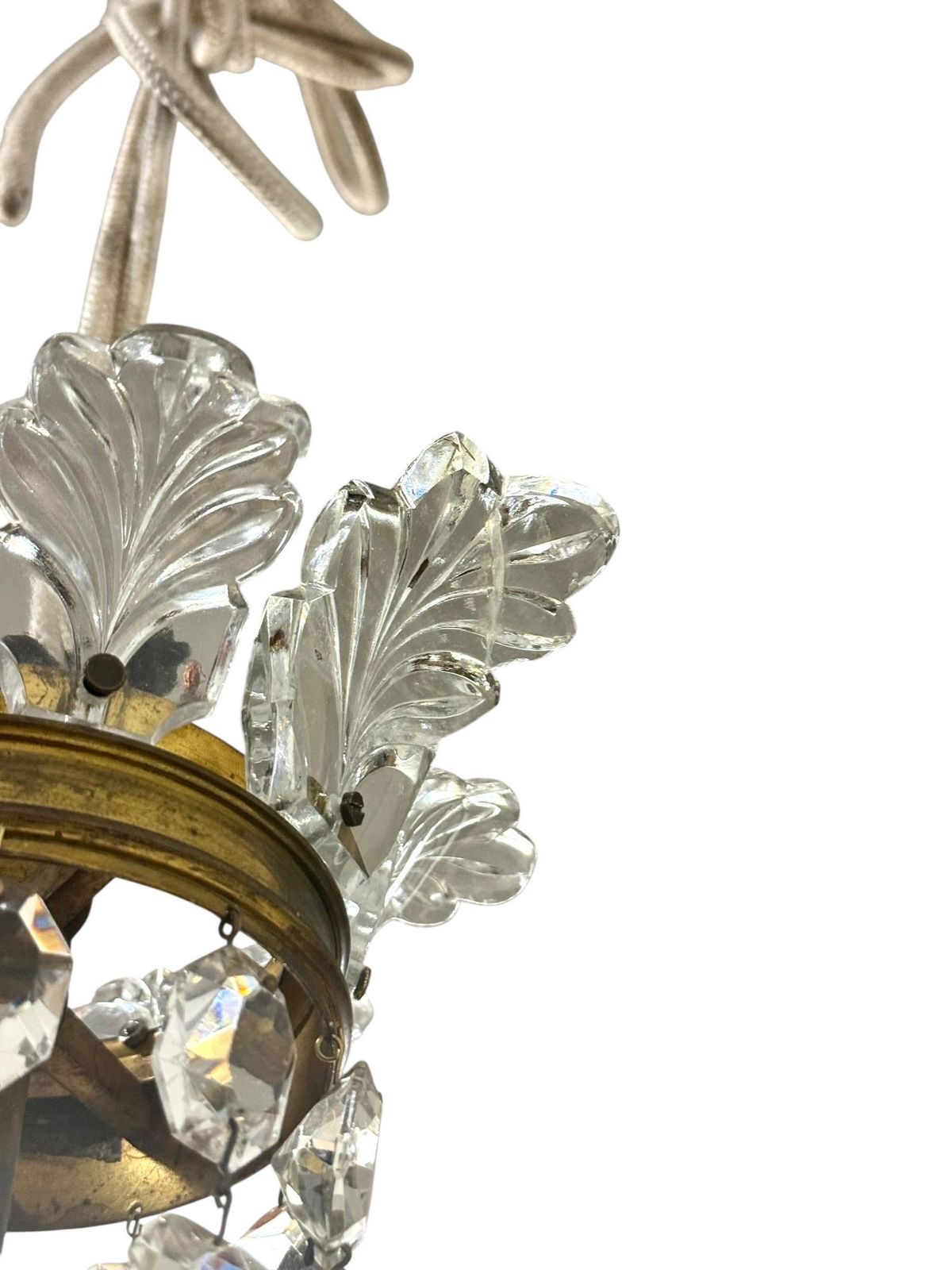 19th Century Gilt Bronze And Crystal Chandelier, Attributed To Baccarat photo buy