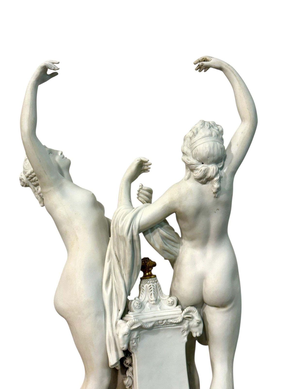 Pair Of Bisque Porcelain Figural Groups, Sèvres Style, Late 19th Century photo Art