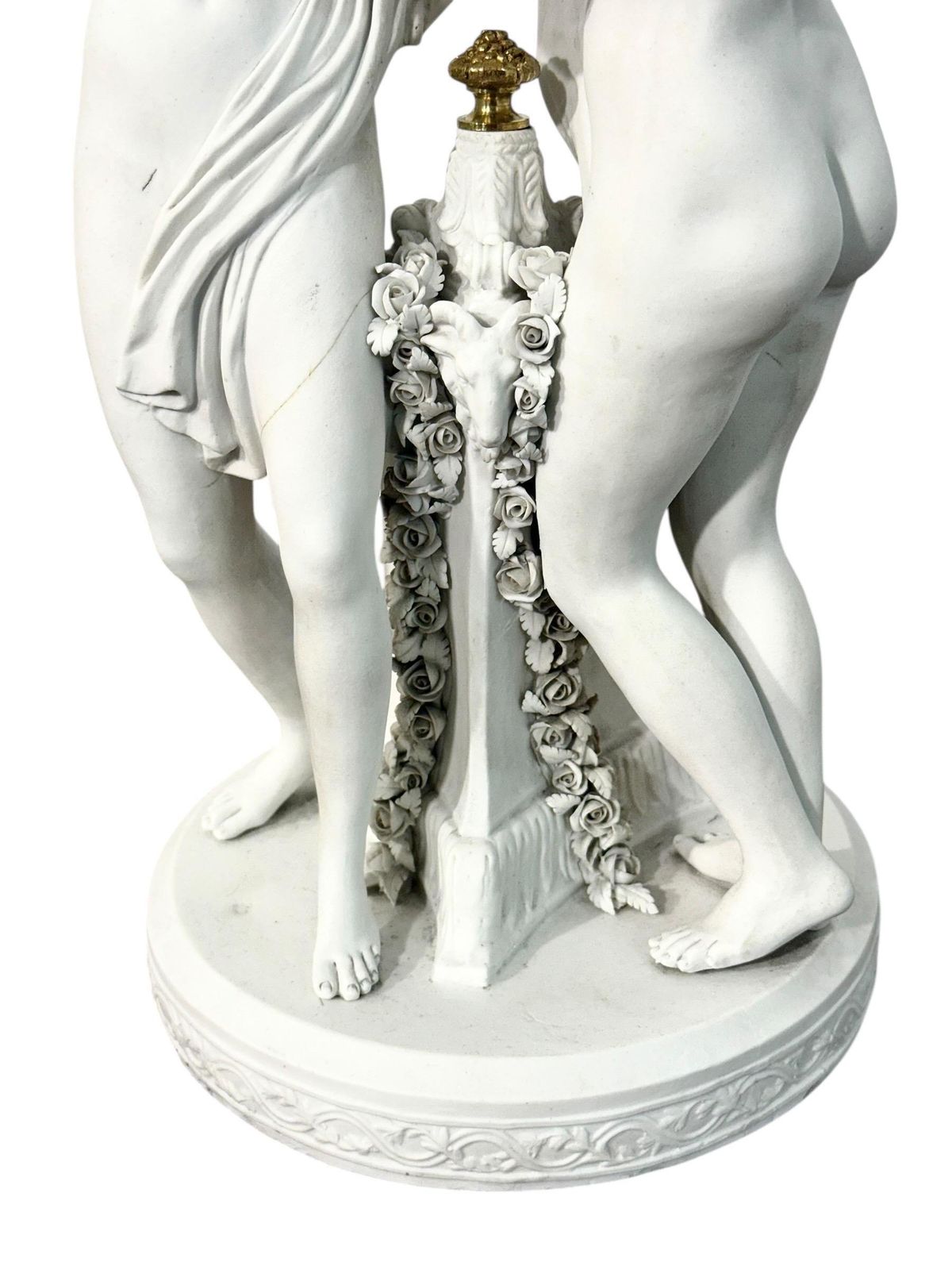 photo furniture Pair Of Bisque Porcelain Figural Groups, Sèvres Style, Late 19th Century