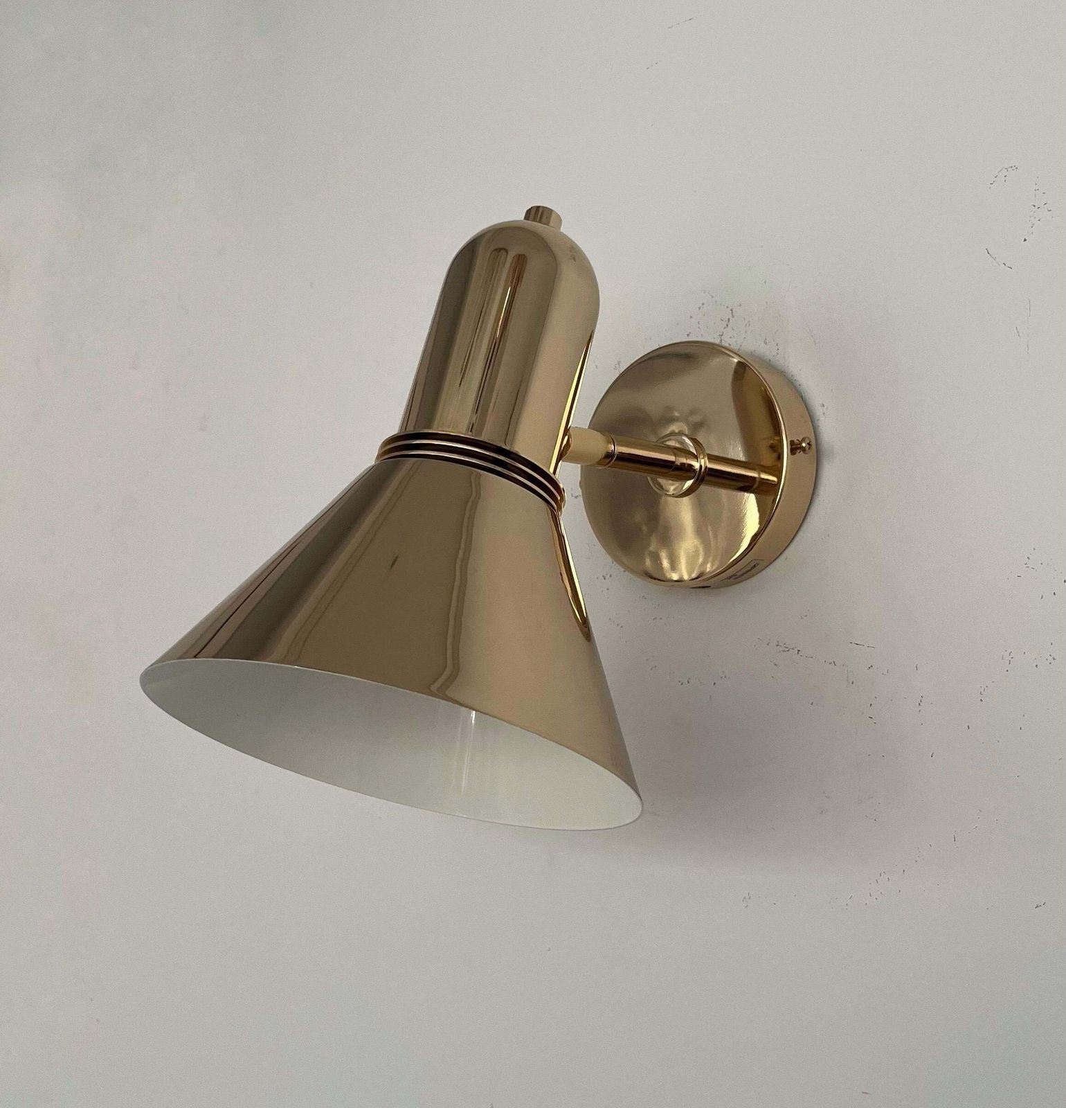 Mid Century Gold Set Of Three Chandeliers And One Wall Sconce By Estiluz, 1970s photo 3480.0