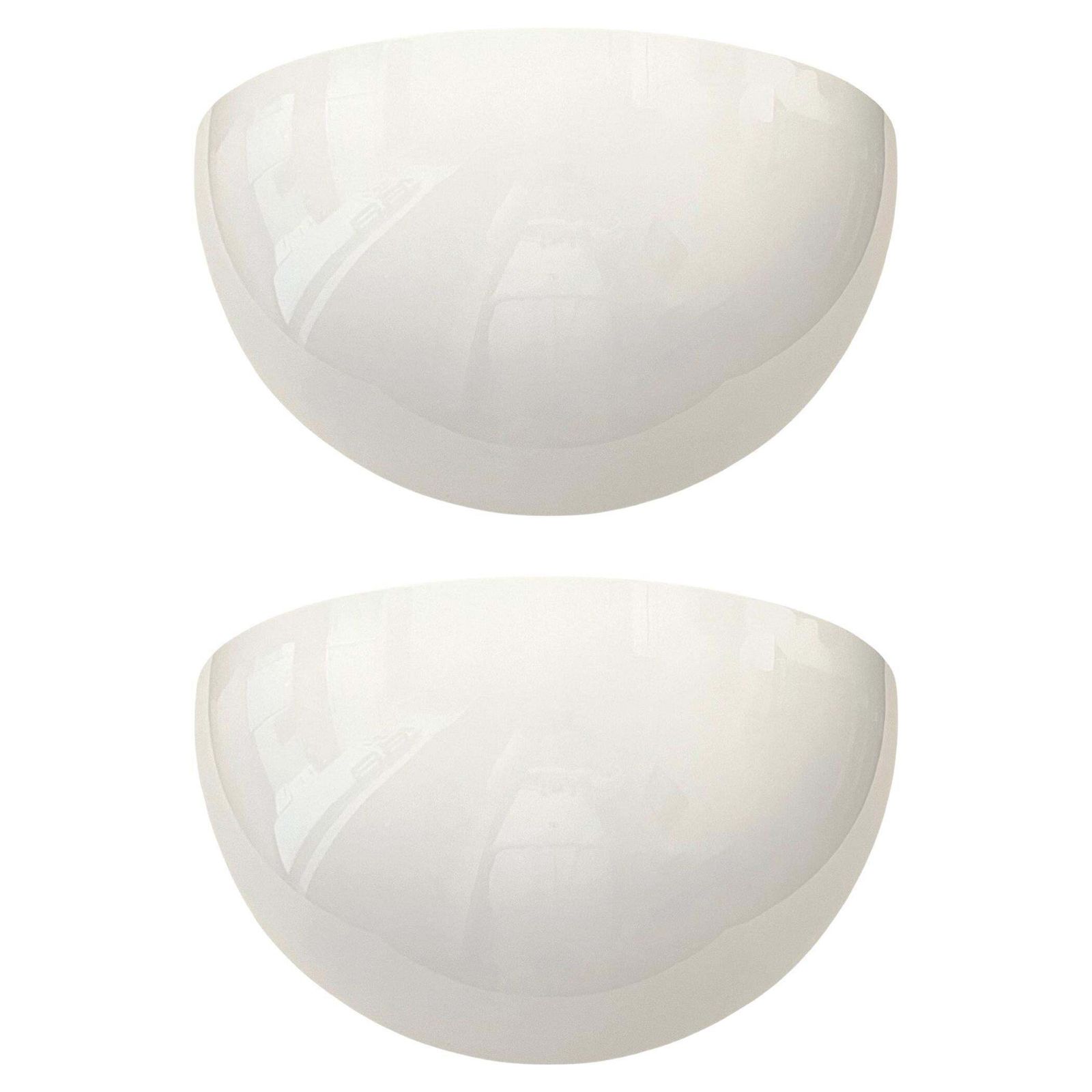 Mid Century Large Pair Of White Lacquered Wall Sconces By Estiluz, 1970s