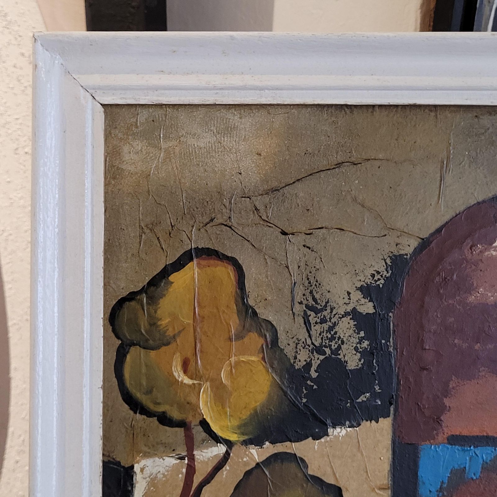 photo buy Cubist Inspired Portrait, Oil On Board, Framed, Late 20th Century By Marius Oddo