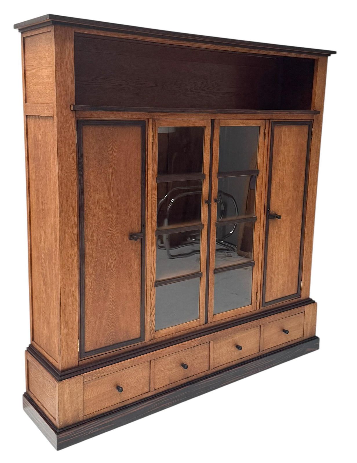 Art Deco Modernist Four Door Bookcase, 1920s photo buy