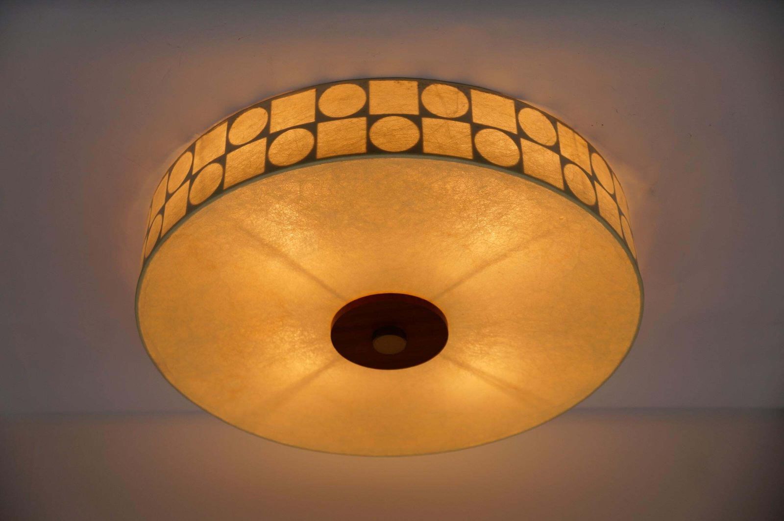 Lovely Cocoon Ceiling Light By Friedel Wauer For Goldkant, 1960s Germany photo vinterior