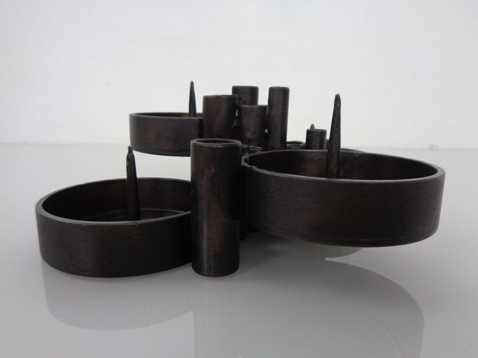 photo furniture Brutalist Bronze Candleholder By Manfred Bergmeister For Ebersberg, Germany, 1960s