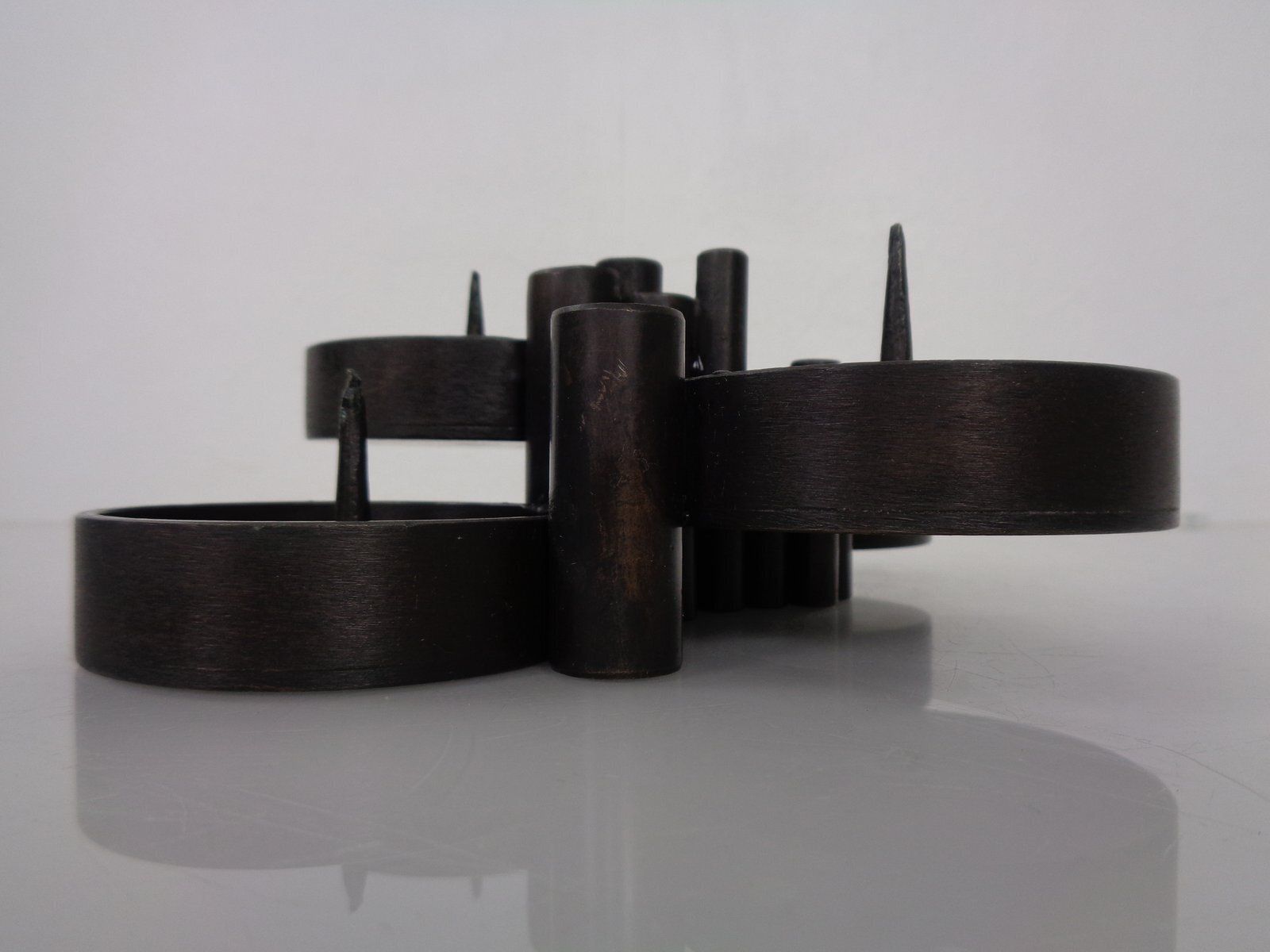 photo for sale Brutalist Bronze Candleholder By Manfred Bergmeister For Ebersberg, Germany, 1960s