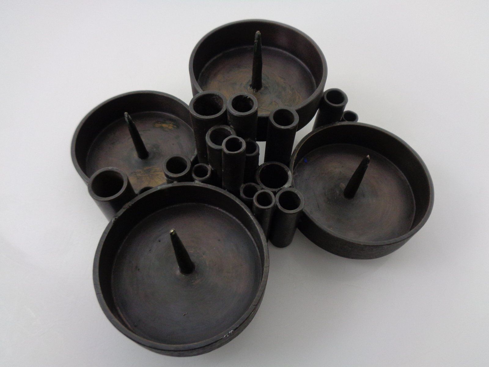 photo vinterior Brutalist Bronze Candleholder By Manfred Bergmeister For Ebersberg, Germany, 1960s